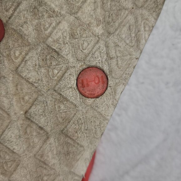 Roxy Flip Flops Sandal Womens Size 10/11 Rubber Pink Straps Casual Beach Coastal - Picture 3 of 4